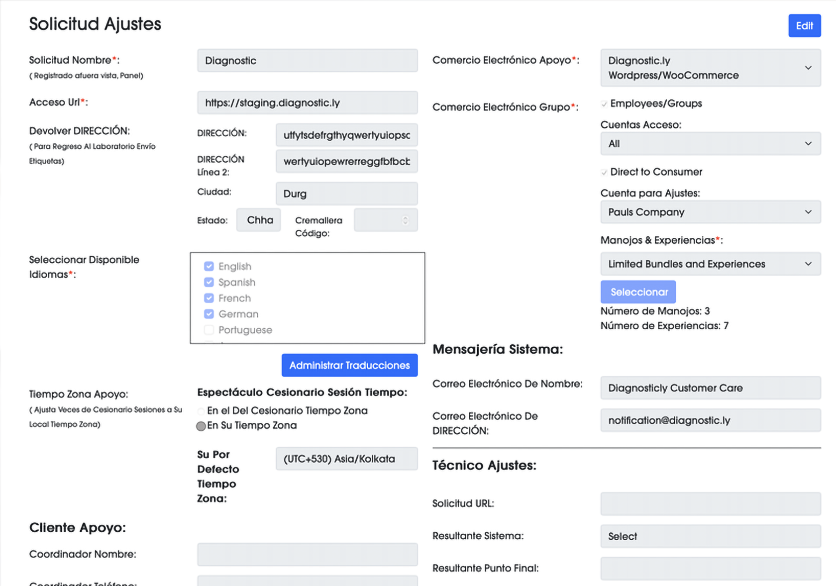 Customizable multi-Language Support