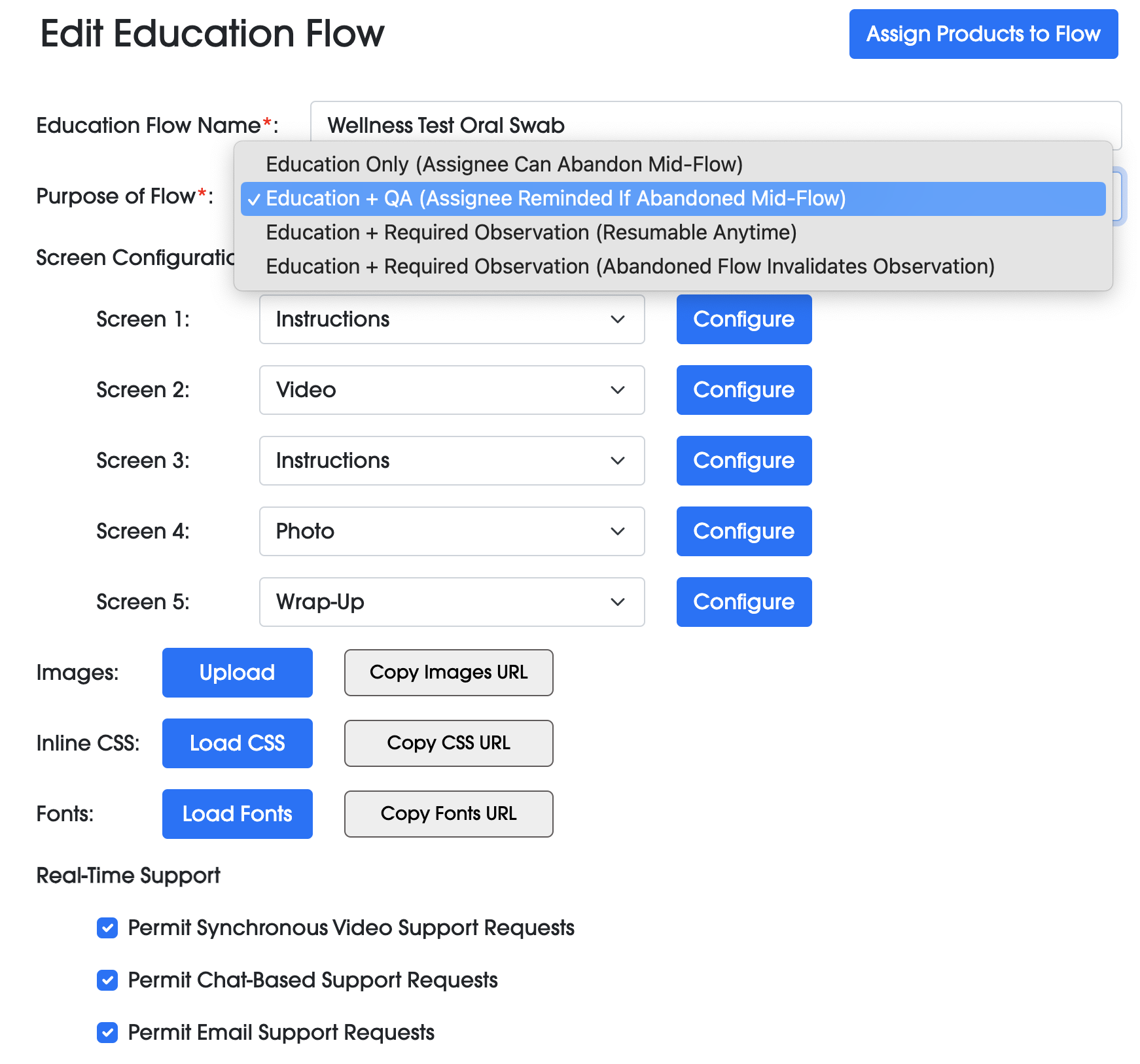 Online Education Configuration